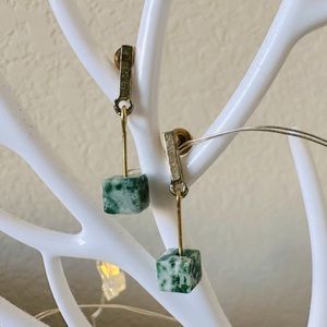 Green Stone Earing
